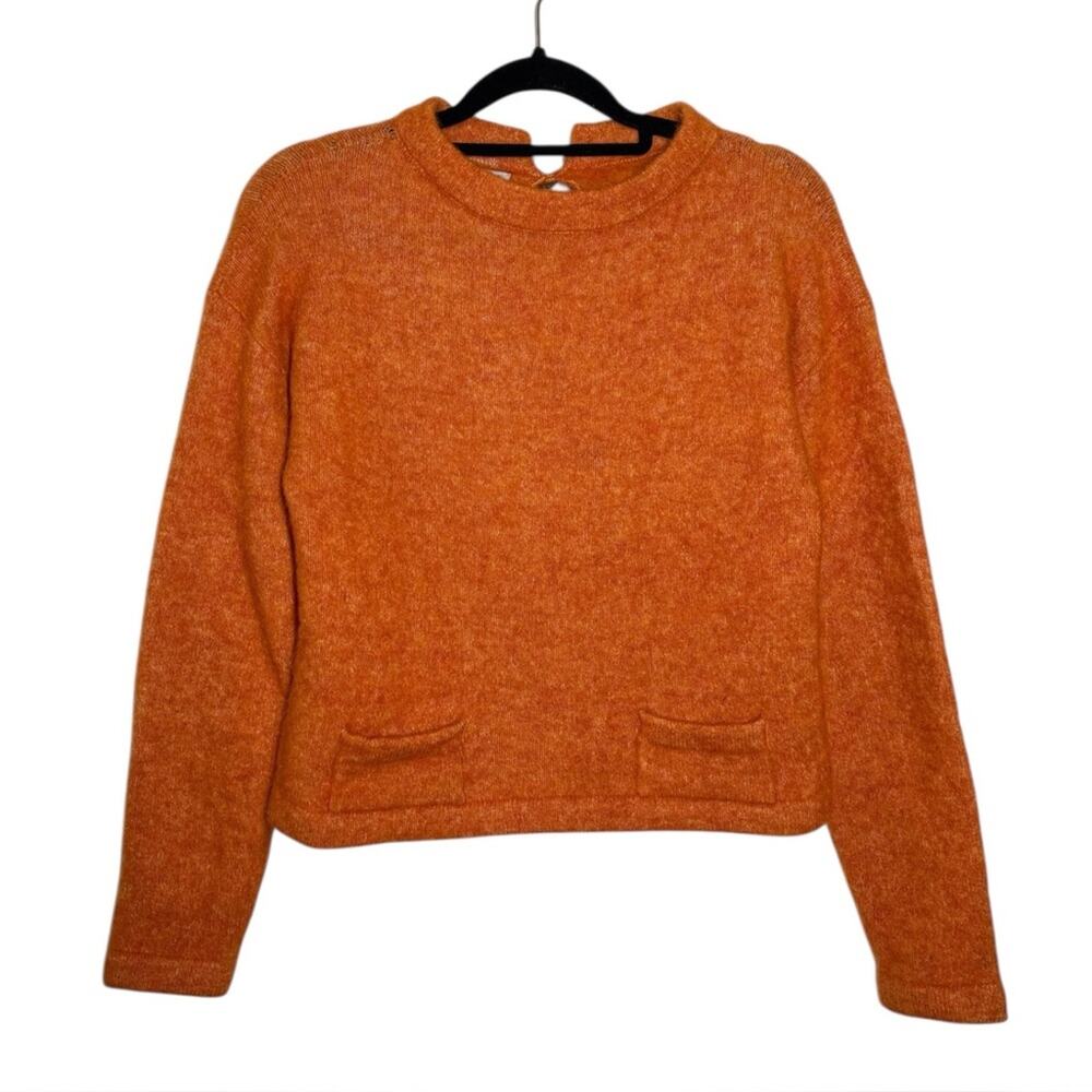 Drozdzik Orange Baby Alpaca Wool Blend Sweater - XS